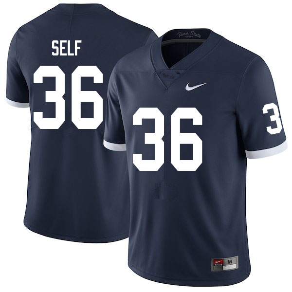 Men #36 Makai Self Penn State Nittany Lions College Throwback Football Jerseys Sale-Navy